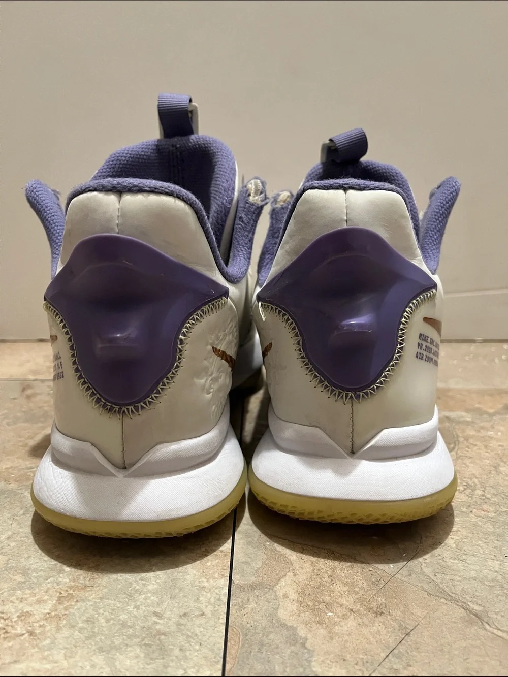 Nike LeBron  Basketball Sneakers with Purple Accents
